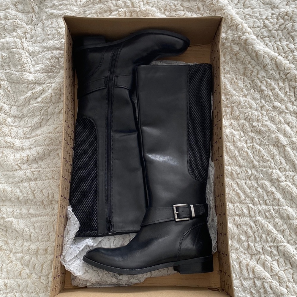 Clarks Artisan Pita Dakota Leather Knee High Boots